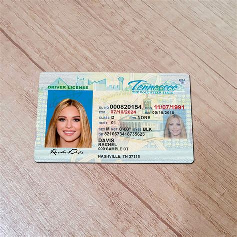Tennessee Driver Driver License PSD Template – PSD Craftify