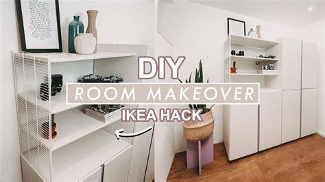 Ikea Ivar Hack DIY Garderobe Aus Akustik Paneel Room Makeover