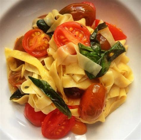 I Made Tagliatelle With Cherry Tomatoes And Basil R Pasta