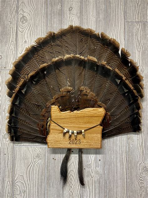 Oregon Turkey Fan Display Plaque Custom Outdoor Advantage