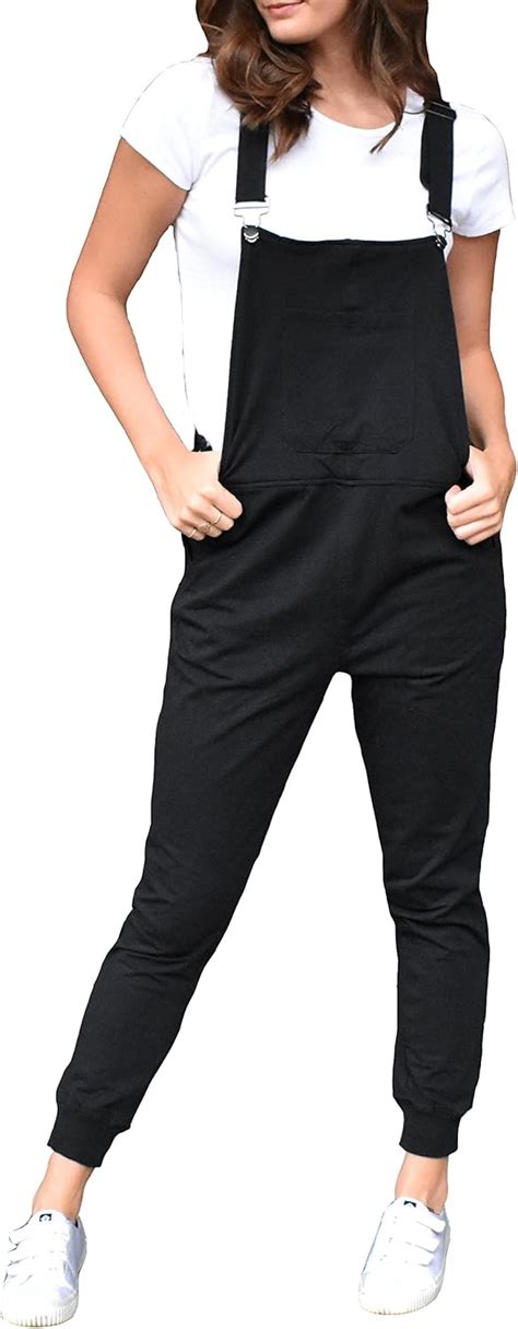 Swoveralls Unisex Sweatpant Overalls - Midnight Black: Amazon.ca ...