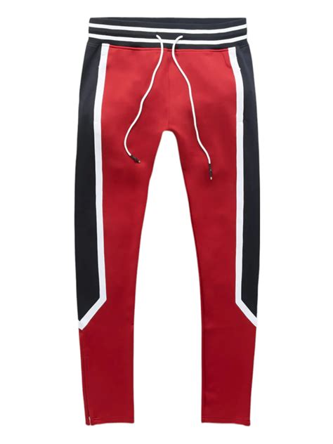 Jordan Craig Track Trivarti Pant Blackred Jbrooks Menswear