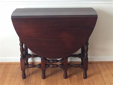 Antique W A Hathaway N Y Mahogany Oval Refinished Gate Leg Table Reduced 1877534683