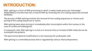 RNA Splicing presentation.pptx