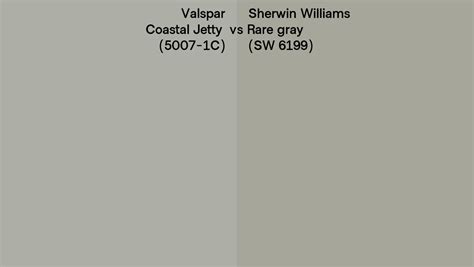 Valspar Coastal Jetty 5007 1c Vs Sherwin Williams Rare Gray Sw 6199