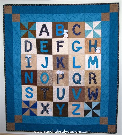 Alphabet Quilt Pattern Wall Hanging - Sandra Healy Designs Quilt ...