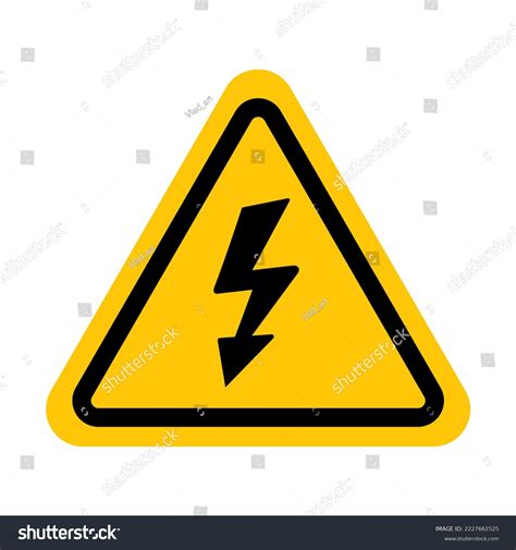 Danger Warning Caution Electric Shock Sign Stock Vector (Royalty Free ...