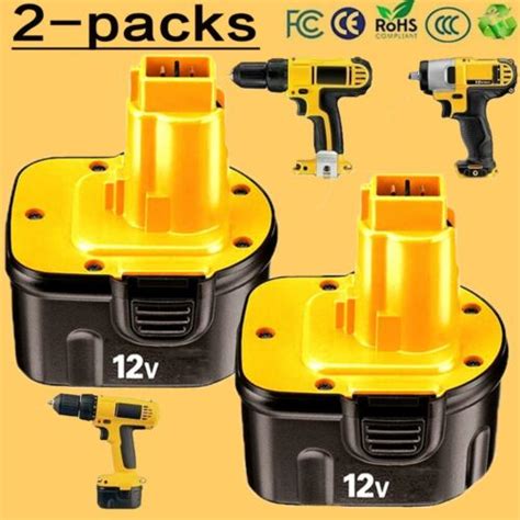 2Pack 12 Volt For DEWALT DC9071 12V Battery DW9071 DW9072 DC9740