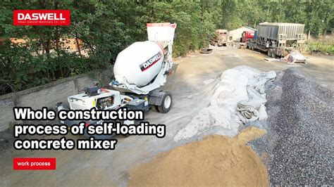 The Whole Construction Process Of Self Loading Concrete Mixer YouTube