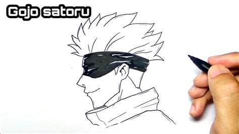 Easy Anime Drawing || How To Draw GOJO SATORU Jujutsu, 53% OFF