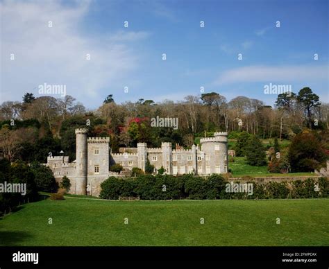 Caerhays Castle, designed by John Nash, Cornwall Stock Photo - Alamy