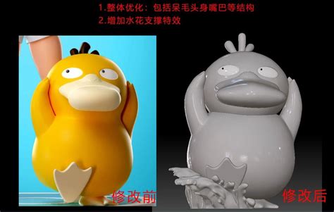 Scale World Zukan Misty Psyduck Pokemon Resin Statue