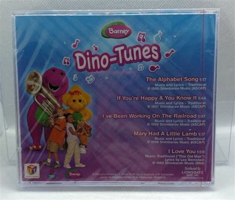 Barney Cd Dino Tunes Pbs Tv Music Dinosaur Usa Featuring I Love You Ebay