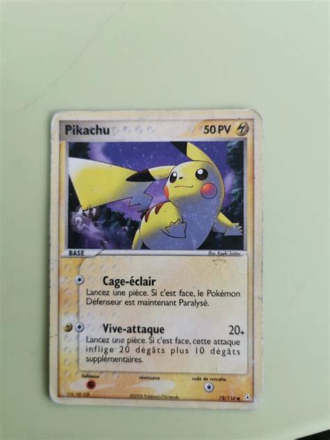 Pikachu Ex Fant Mes Holon Carte Pokemon