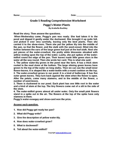 Reading Worksheets Fifth Grade Reading Worksheets Reading Comprehension Lessons Ielts Reading