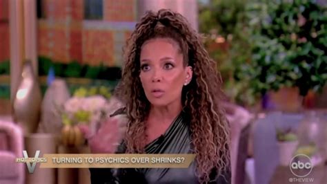 The View Co Host Sunny Hostin Praises Intuitives Over Therapists