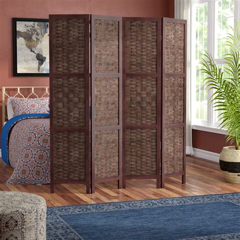 World Menagerie Collins 61 W X 67 H 4 Panel Solid Wood Folding