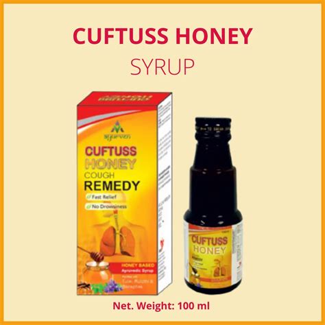 Ventiz Healthcare Ayurven Cuftuss Honey Cough Syrup Bottle Size 100