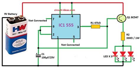 Simple Led Fading Circuit Using Ic Circuit Ideas For You