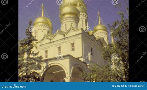 Russia 1979 Cathedral Of The Annunciation Moscow Stock Video Video