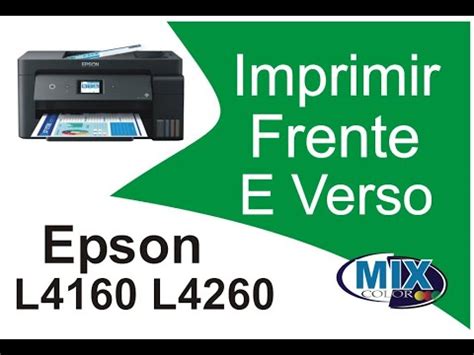 Como Imprimir Frente E Verso Na Epson L L E Como Utilizar O