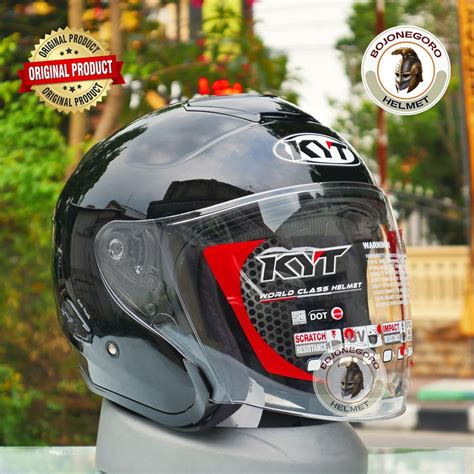 Jual Helm Kyt Kyoto R Solid Black Glossy Black Metalik Hitam Glossy