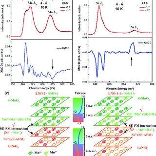 XAS And XMCD Spectra At Mn L 3 2 A And Ni L 3 2 B Edges Of A