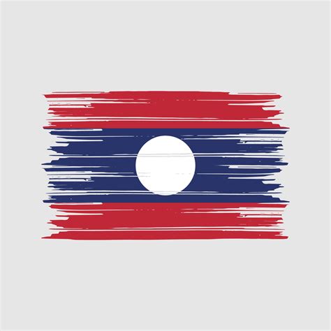 Laos Flag Brush. National Flag 11382804 Vector Art at Vecteezy