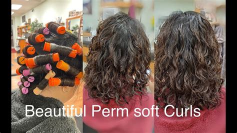 Soft Curls Perm Beautiful Med Big Curls Youtube