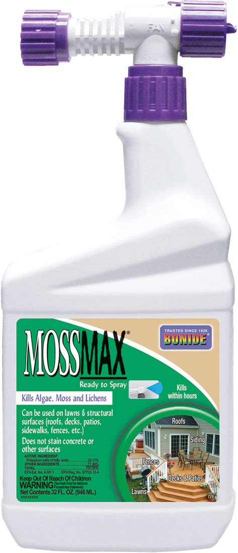 Bonide Products Inc P-Mossmax Lawn Moss Killer Ready To Spray 1 Quart ...