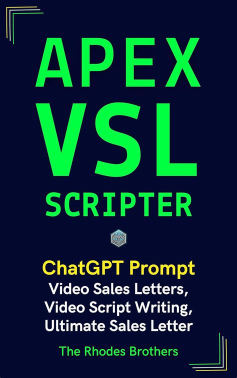 Apex Vsl Scripter Video Sales Letters Video Script Writing Ultimate