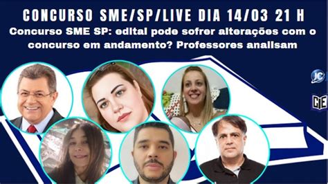 Concurso SME SP edital pode sofrer alterações o concurso em