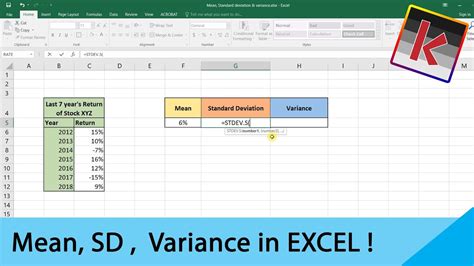 Variance And Standard Deviation With Microsoft Excel Descriptive | Hot Sex Picture