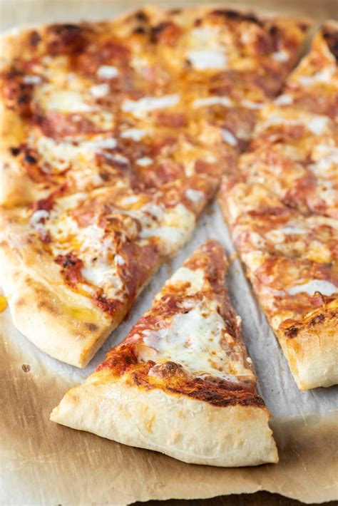 Hot Honey Drizzled Salami Pizza Recipe Chisel Fork