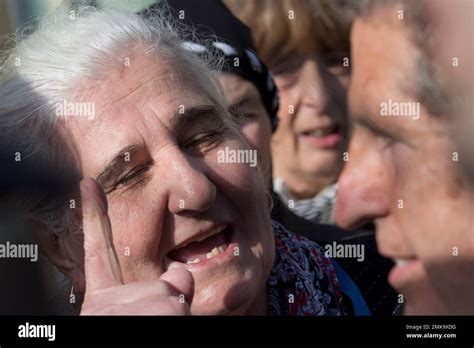 Munira Subasic Of The Mothers Of Srebrenica Left Haggles Peter