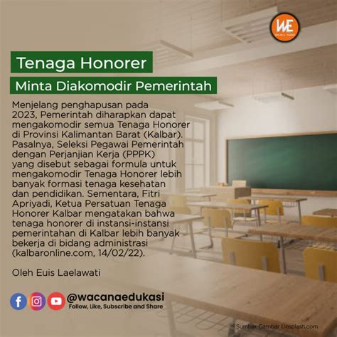 Tenaga Honorer Minta Diakomodir Pemerintah - Wacana Edukasi