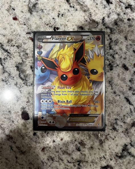 Mavin Pokemon TCG Flareon EX Full Art Generations RC28 RC32