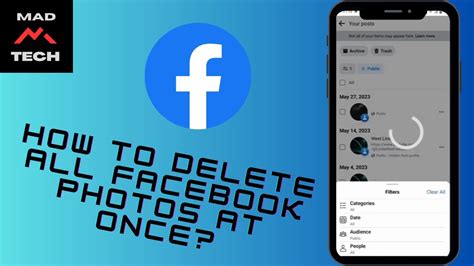 How To Delete All Facebook Photos At Once YouTube