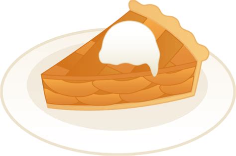 Apple Pie A La Mode - Free Clip Art