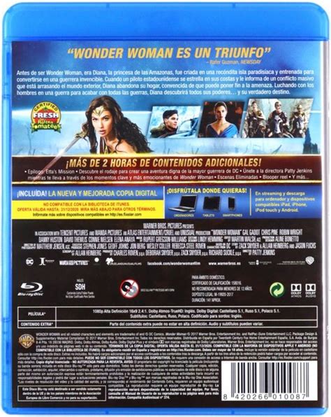 Wonder Woman Blu Ray Blu Ray Gal Gadot Dvd S Bol