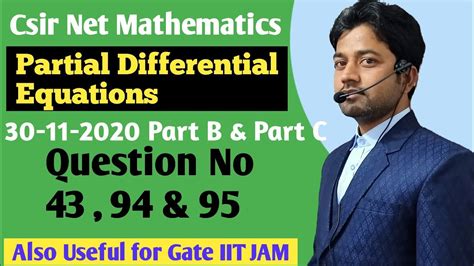 122 Csir Net Pde Solutions Csir Net Mathematics 30 11 2020 Pde