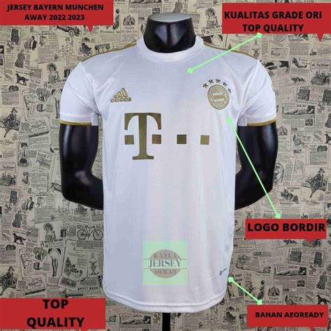 Jual JERSEY BOLA BAYERN MUNCHEN AWAY 2022 2023 GRADE ORI TOP QUALITY