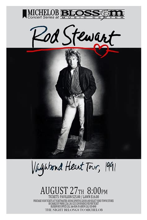 Rod Stewart Akron Concert Poster Raw Sugar Art Studio