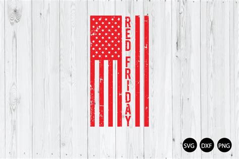 Red Friday SVG, Distressed Flag SVG, America Flag (1627528)