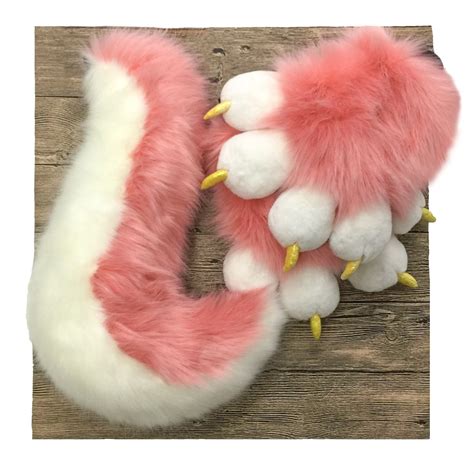 Fursuit Paws Furry Handpaws Cute Fluffy Faux Fur Fursuits Partial