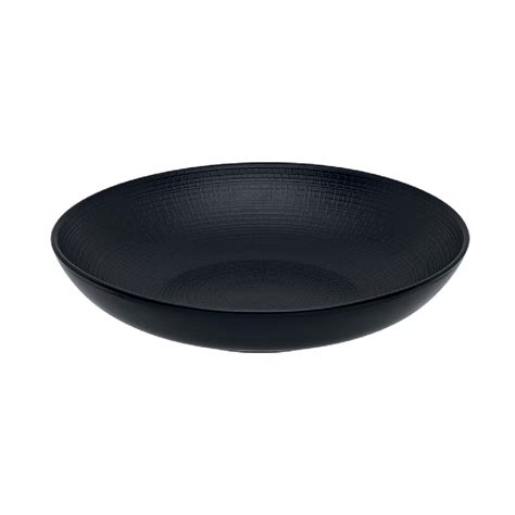 Assiette Creuse Rond Noir Gr S Cm Modulo Nature Degrenne Comparer