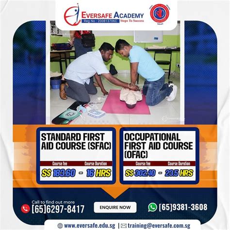 Standard First Aid Course Sfac English Occupational First Aid Course Ofac Whatsapp 📌