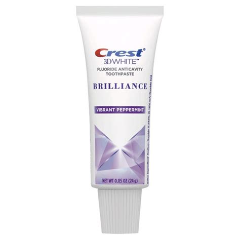 Crest D White Brilliance Toothpaste Vibrant Peppermint Oz Tube