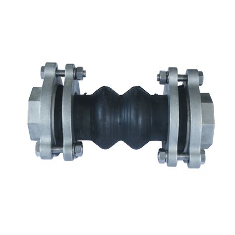 Highly Flexible Epdm Double Sphere Rubber Expansion Joint Screwed