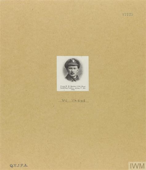 Private Robert William Brown Imperial War Museums